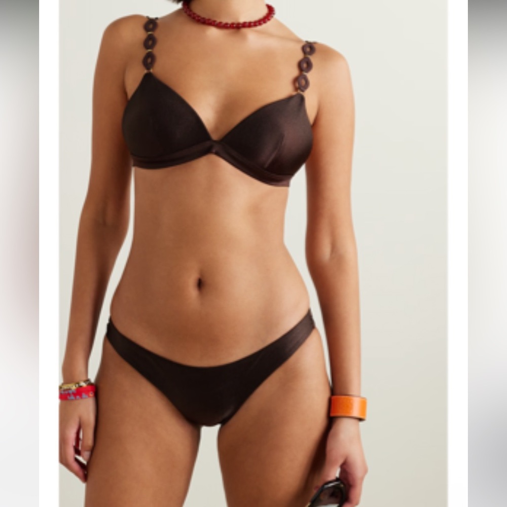 Zimmermann August Diamond Trim Bikini- Top Size 3 AU C/D US 8/10 Bottom Size 4